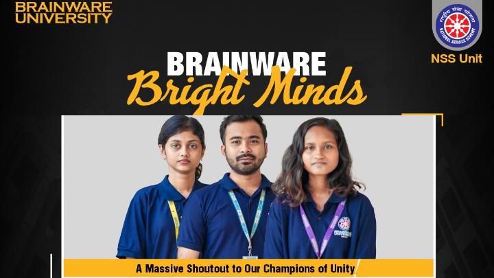 Our Students, NSS volunteers - Sneha Mondal, Nikita Maity, and Biplab Giri  in National Integration Camp