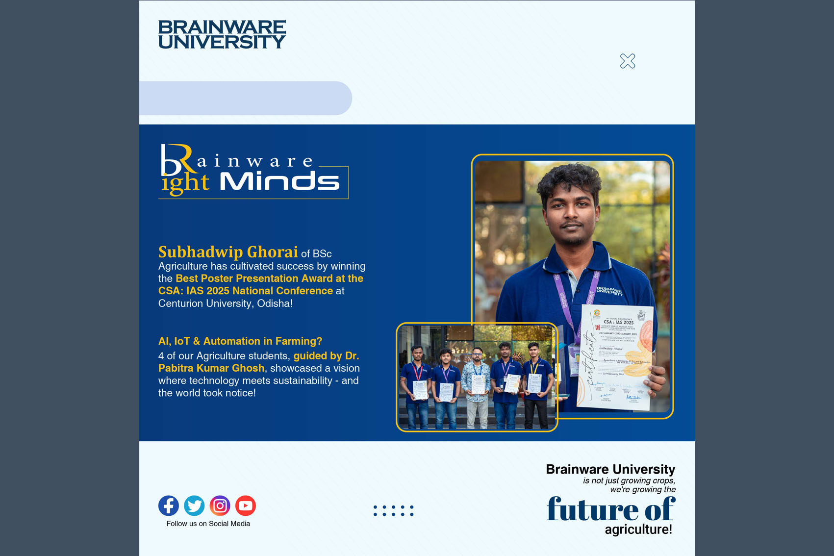 Agriculture Paper Award