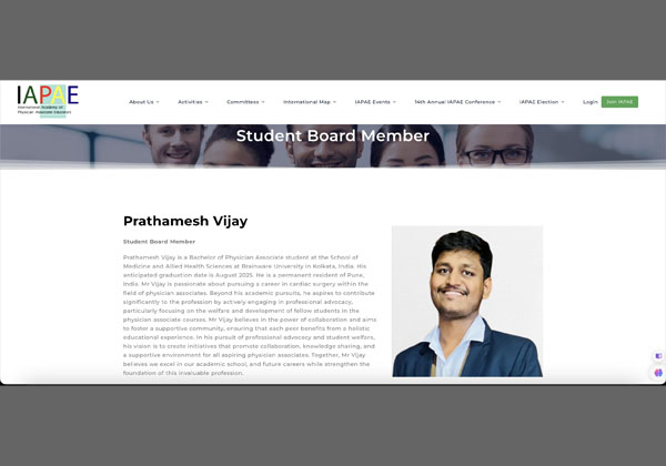 IAPAE Student Board Member