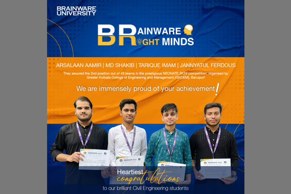 2nd Position for CE Students