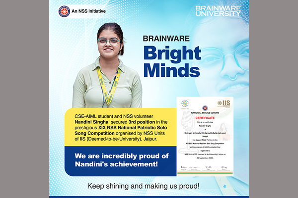 3rd in Singing Competition NSS