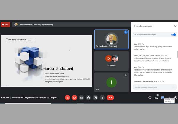 Odyssey from campus to Corporate