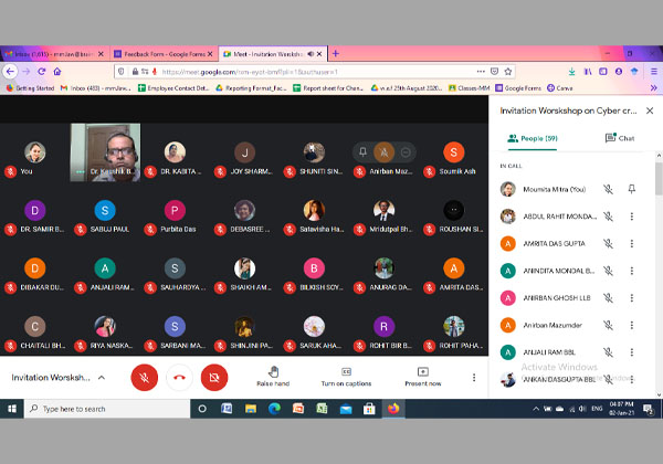 A workshop on Cyber crime in India