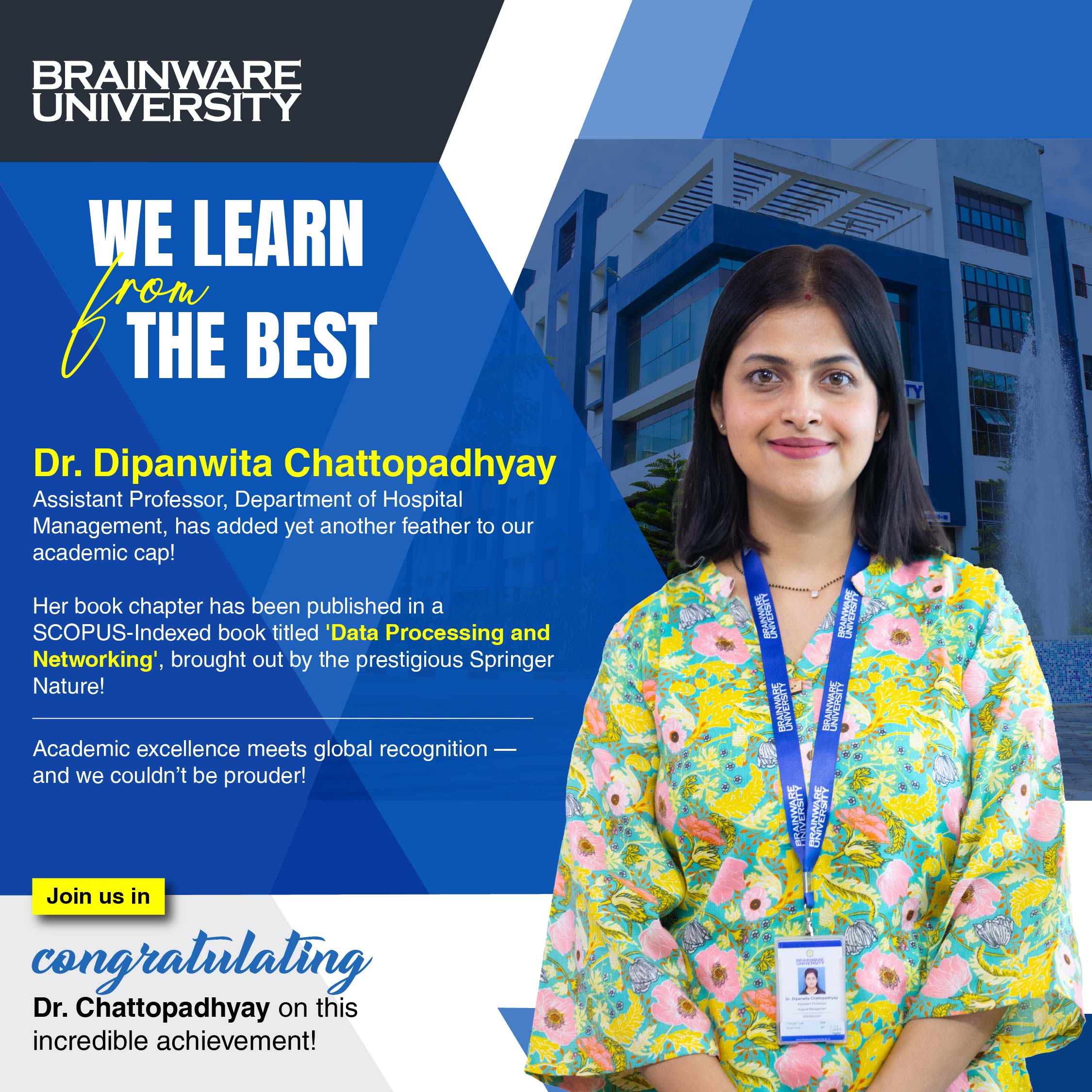 Dr. Dipanwita Chattopadhyay Publication