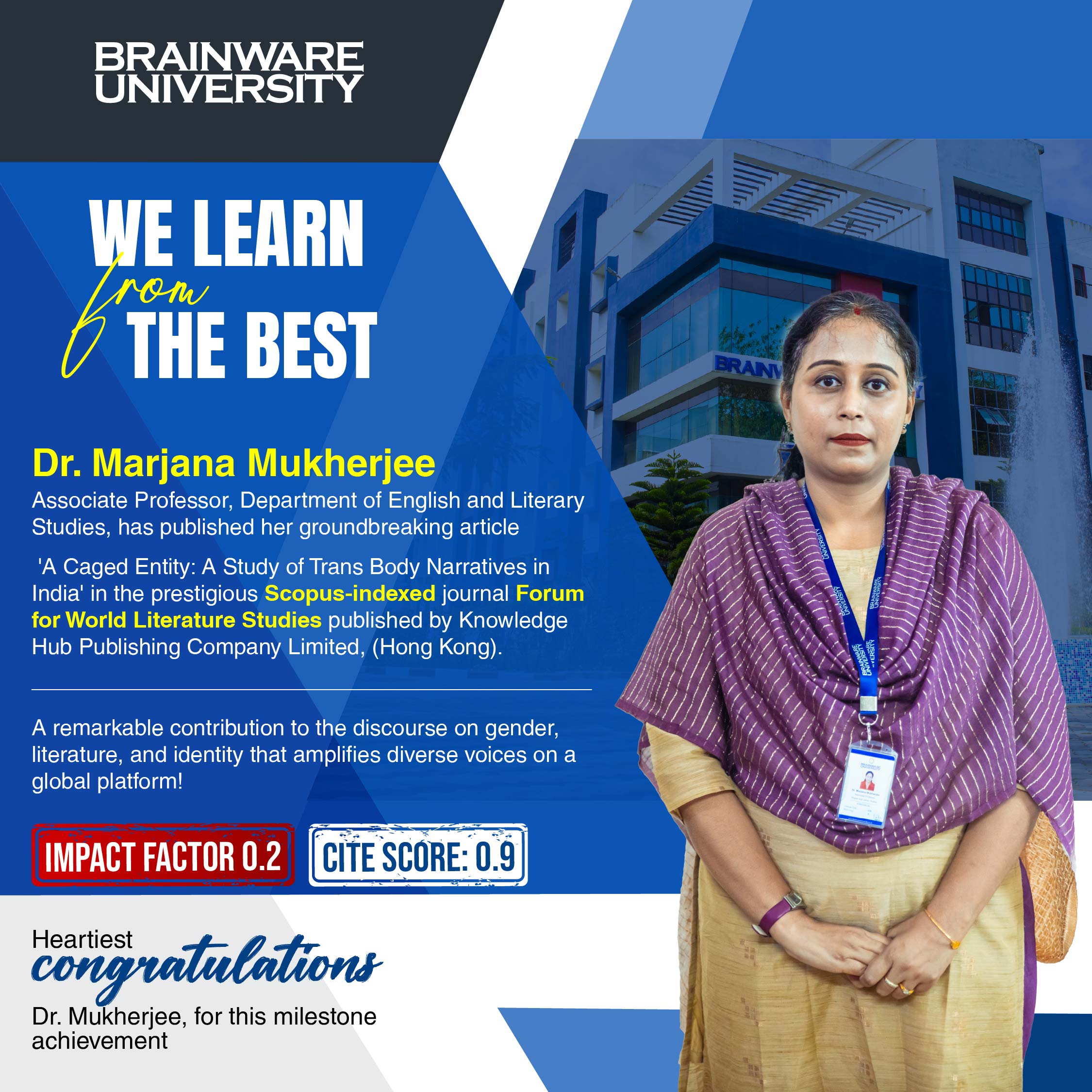 Marjana Mukherjee Publication