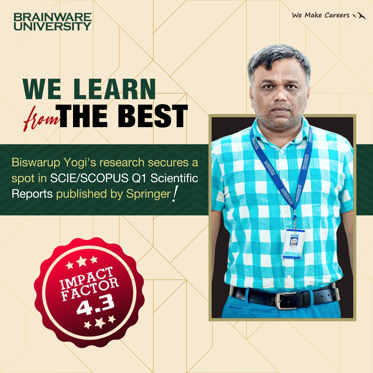 Biswarup Yogi Achievement